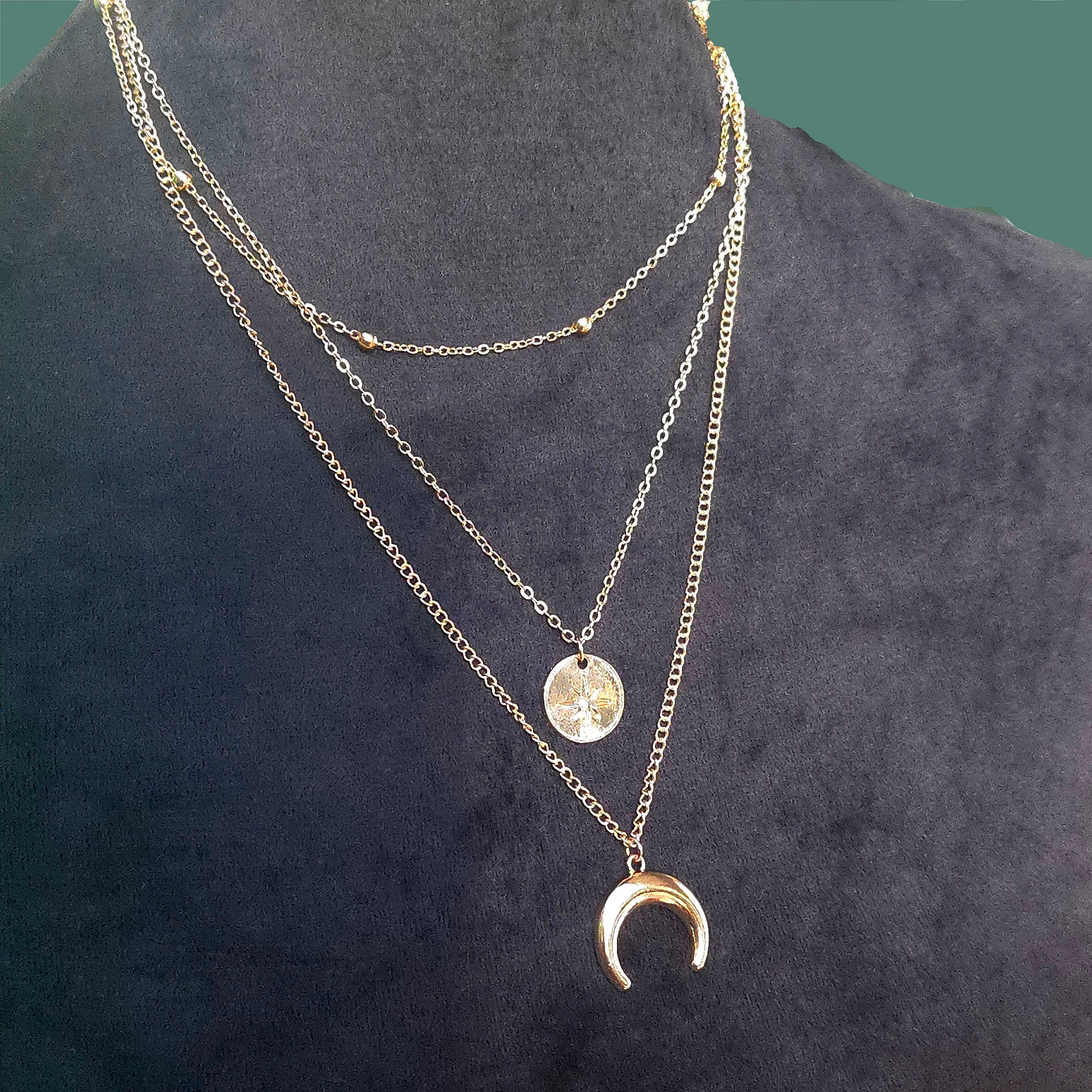 Moon Knight Layered Necklace